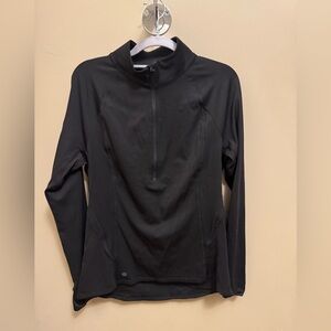 Athleta Black Quarter-Zip Sweatshirt